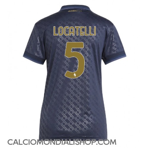 Maglie da calcio Juventus Manuel Locatelli #5 Terza Maglia Femminile 2024-25 Manica Corta